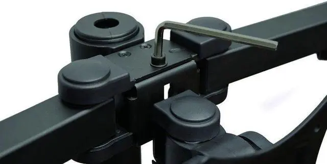 Alt view image 18 of 20 - Siig Articulating Triple Monitor Desk Mount - 13" To 27"