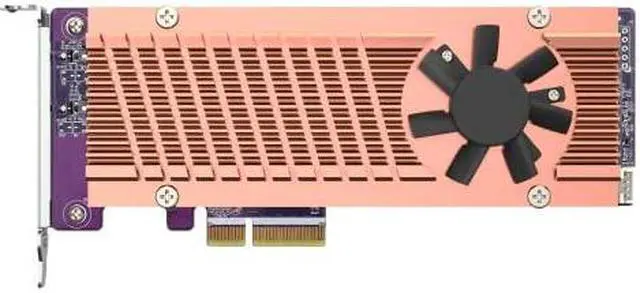 Alt view image 6 of 9 - QNAP QM2-2P-344A Dual M.2 PCIe SSD Expansion Card, Supports up to Two M.2 2280/22110 Form Factor M.2 PCIe (Gen3 x4) SSDs, PCIe Gen3 x4 Host Interface, Low-Profile Bracket pre-Loaded, 2 x SSD