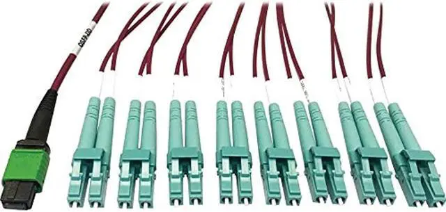 Alt view image 7 of 8 - Tripp Lite 3m 400G Multimode 50/125 OM4 Fiber Optic Cable, Magenta N846D03M16EMG