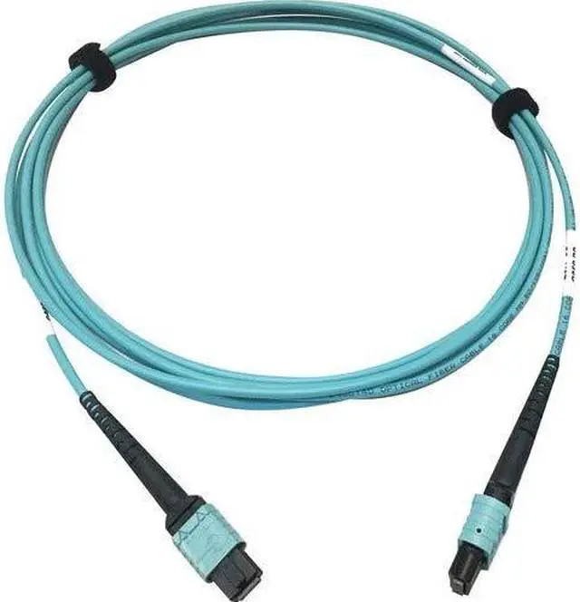 Alt view image 6 of 6 - Tripp Lite 3m 400G Multimode 50/125 OM4 Fiber Optic Cable Aqua N846D03M24AAQ