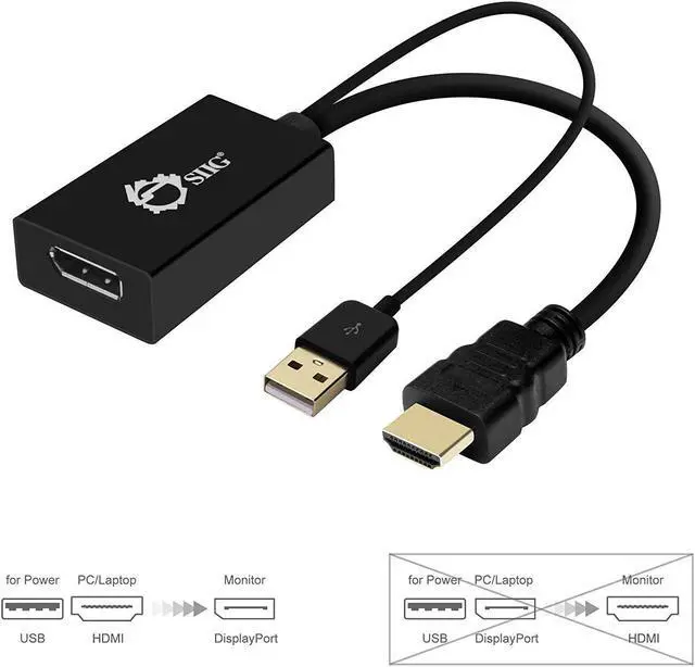 Alt view image 14 of 18 - SIIG CE-H22W11-S1 Hdmi To Displayport 4K Ultra Hd Convert Connect Displayport To Hdmi