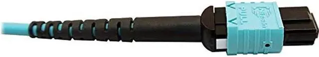 Alt view image 8 of 10 - Tripp Lite 3m 400G Multimode 50/125 OM4 Fiber Optic Cable Aqua N846D03M24CAQ