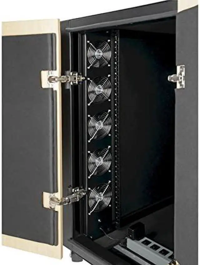 Alt view image 13 of 15 - Tripp Lite 18U SmartRack Sound Proof Server Rack - Quiet Acoustic Server Rack (SRQ18U)
