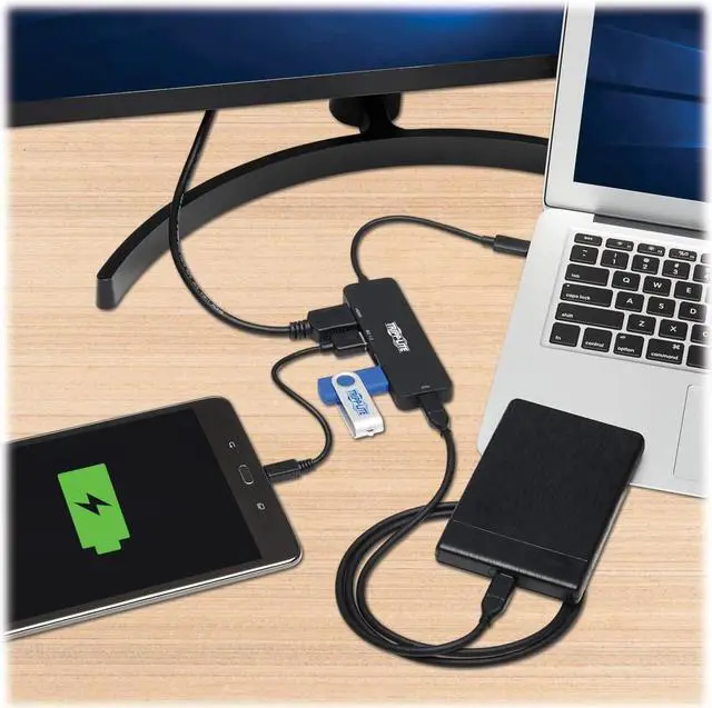 Alt view image 8 of 13 - USB-C Multiport Adapter - 4K 60 Hz HDMI, 3 USB-A Hub Ports, 100W PD Charging, HDR, HDCP 2.2