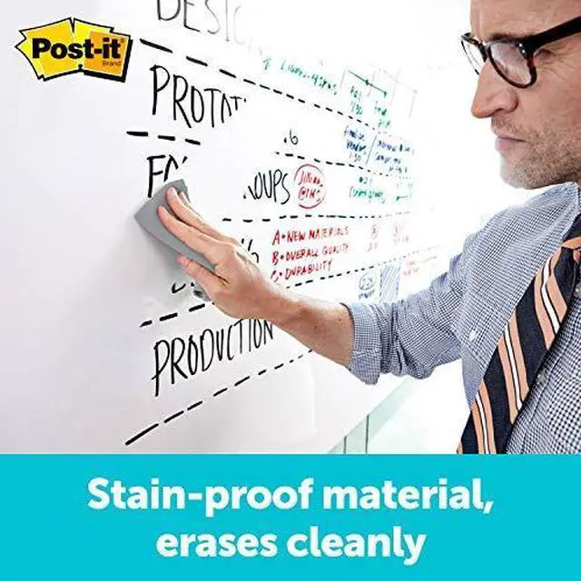 Alt view image 16 of 20 - 3M Post It 8x4 Dry Erase Surface 8ft X 4ft Whiteboard Surface