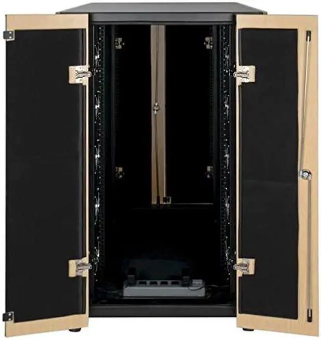 Alt view image 14 of 18 - Tripp Lite 24U SmartRack Sound Proof Server Rack - Quiet Acoustic Server Rack (SRQ24U)