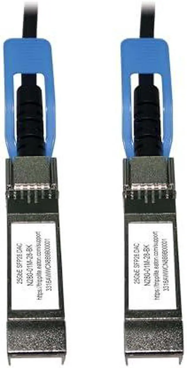 Alt view image 12 of 15 - Tripp Lite series SFP28 to SFP28 25GbE Passive Twinax Copper Cable, Black, 2m