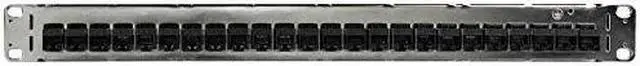Alt view image 11 of 15 - Monoprice Cat6 1U Patch Panel - 19in, With Loaded Removable Keystone Jacks, 24 Ports Gigabit Ethernet, Dual Type IDC keystones