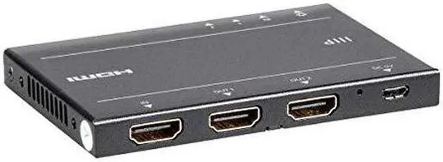 Alt view image 11 of 12 - Monoprice Blackbird 4K Pro 1x2 Ultra Slim HDMI Splitter -Black | 4K @ 60Hz, HDCP 2.2 Compliant, HDR, And EDI Detection