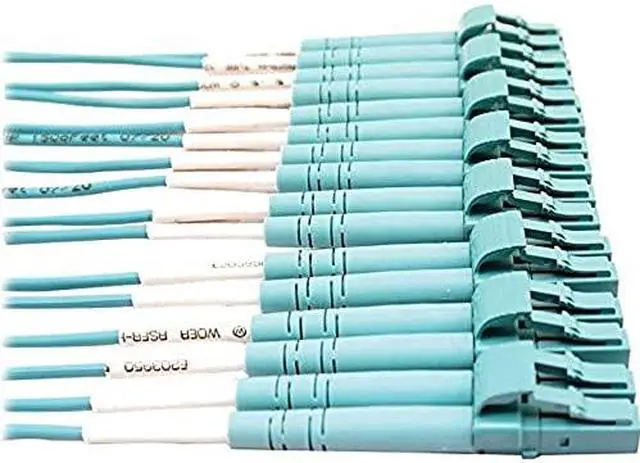 Alt view image 10 of 10 - Tripp Lite 3m 400G Multimode 50/125 OM4 Fiber Optic Cable, Aqua N846D05M24CAQ