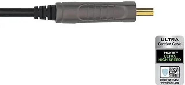 Alt view image 13 of 13 - Monoprice SlimRun AV 8K Certified Ultra High Speed Active HDMI Cable, CMP Plenum rated, HDMI 2.1, AOC, 7.5m, 24ft