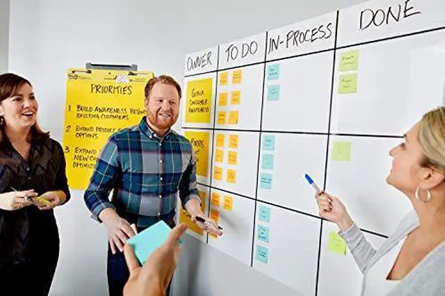 Alt view image 20 of 20 - 3M Post It 8x4 Dry Erase Surface 8ft X 4ft Whiteboard Surface