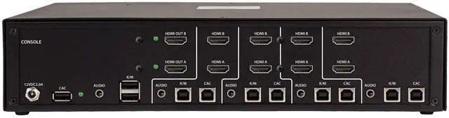 Alt view image 16 of 16 - Tripp Lite 4-Port Dual-Monitor Secure KVM Switch TAA B002AUH2AC4