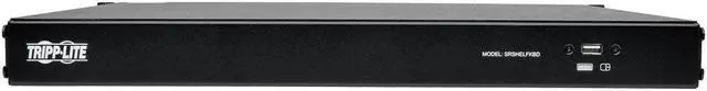Alt view image 14 of 16 - Tripp Lite 1U Rackmount Keyboard with KVM Cable Kit for 2-Post or 4-Post Racks (SRSHELFKBD)
