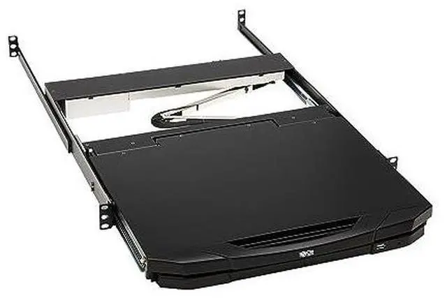 Alt view image 5 of 15 - Tripp Lite 1U Rack-Mount Short-Depth HDMI KVM Console with 18.5" LCD B021SWHDK