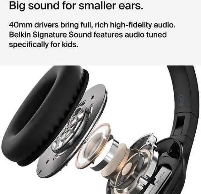 Alt view image 15 of 17 - Belkin SOUNDFORM Nano Wireless Earbuds for Kids PAC003BTPK