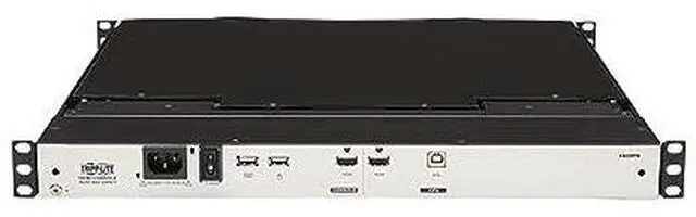 Alt view image 7 of 15 - Tripp Lite 1U Rack-Mount Short-Depth HDMI KVM Console with 18.5" LCD B021SWHDK