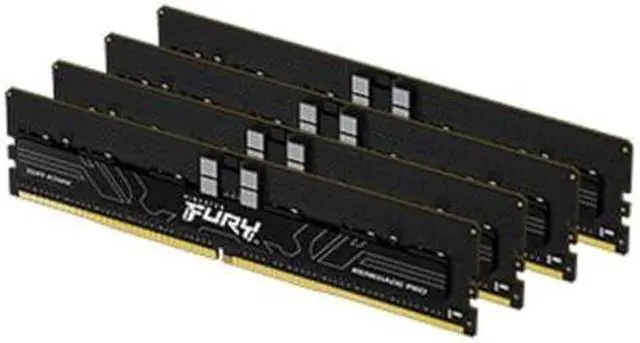 Alt view image 10 of 15 - Kingston FURY Renegade Pro 256GB (8 x 32GB) DDR5 SDRAM Memory Kit - For Desktop PC, Workstation - 256 GB (8 x 32GB) - DDR5-4800/PC5-38400R DDR5 SDRAM - 4800 MHz - CL36 - 1.10 V - ECC- KF548R36RBK8-256