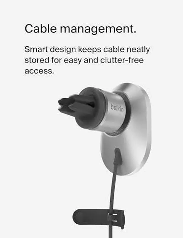 Alt view image 15 of 20 - Belkin BoostCharge ProWireless CarChargerwithMagSafe15W Extra Strong Magnetic Vent Mount for iPhone 12, 13, 14