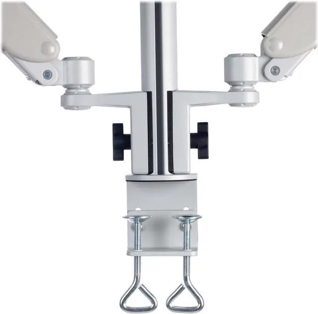 Alt view image 4 of 14 - Tripp Lite Laptop and Monitor Stand Mount, Sturdy Desktop Clamp Support, 17 to 32 in. Display, VESA-Compliant, Full Motion Arms, Aluminum Construction, TAA Compliant, 5-Year Warranty, (DDR1732NBMTAA)