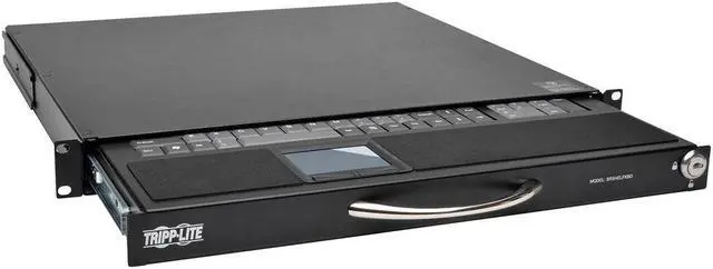 Alt view image 13 of 16 - Tripp Lite 1U Rackmount Keyboard with KVM Cable Kit for 2-Post or 4-Post Racks (SRSHELFKBD)