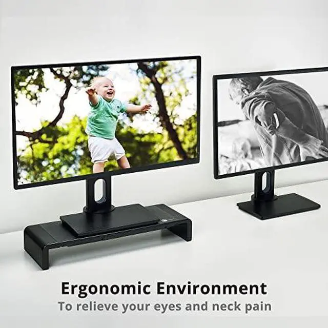 Alt view image 14 of 15 - SIIG Stylish Foldable Monitor Stand with USB Hub CEMT2Q12S1