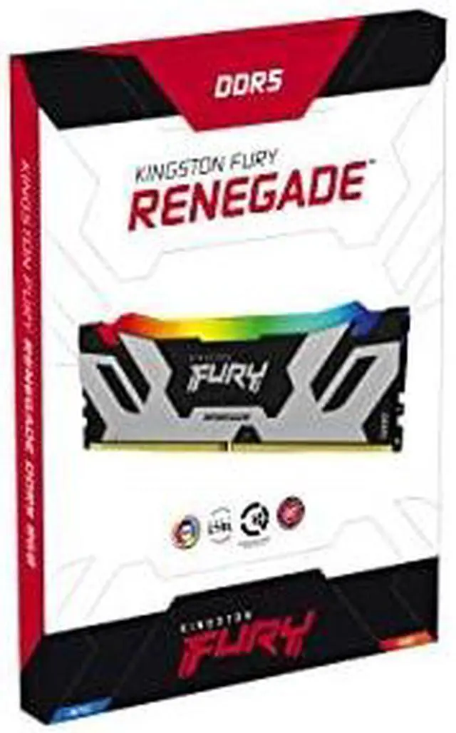 Alt view image 8 of 11 - Kingston 32GB 6000MT/s DDR5 CL32 DIMM FURY Renegade RGB White XMP
