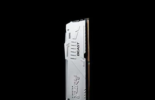 Alt view image 5 of 7 - Kingston Fury Beast White RGB 32GB (2x16GB) 5200MT/s CL40 DDR5 XMP DIMM