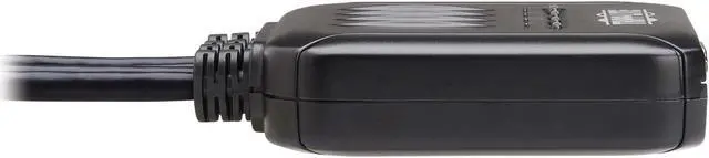 Alt view image 2 of 15 - Tripp Lite 4-Port KVM Switch with Built-in VGA Cables Audio & USB for Keyboard Mouse, Desktop PC, 4 Computers 1 Monitor, Plug and Play - Windows, macOS, Linux Compatible - 3-Year Warranty (B032-VUA4)