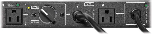 Alt view image 11 of 20 - Tripp Lite PDU Hot Swap with Manual Bypass 15A 6 5-15R 2 5-15P Inputs PDUB151U