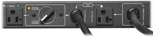 Alt view image 18 of 20 - Tripp Lite PDU Hot Swap with Manual Bypass 15A 6 5-20R 2 5-20P Inputs PDUB201U
