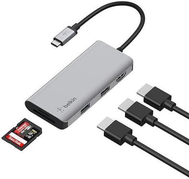 Alt view image 16 of 20 - Belkin CONNECT USB-C 7-in-1 Multiport Hub Adapter PVC003btSGY
