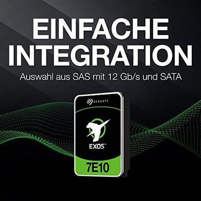 Alt view image 17 of 18 - Seagate Exos 7E10 ST8000NM018B 8TB 7200 RPM 256MB Cache SAS 12Gb/s 3.5" Internal Hard Drive, 512e/4KN