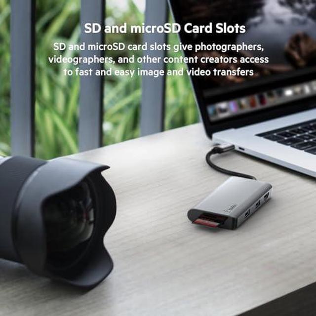 Alt view image 20 of 20 - Belkin CONNECT USB-C 7-in-1 Multiport Hub Adapter PVC003btSGY
