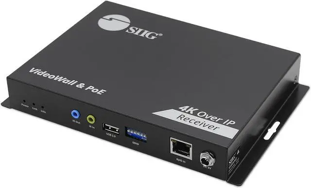 Alt view image 7 of 13 - SIIG 4K 60Hz 18Gbps HDMI over IP Matrix Decoder RX 394ft CE-H27G11-S1 Brown Box