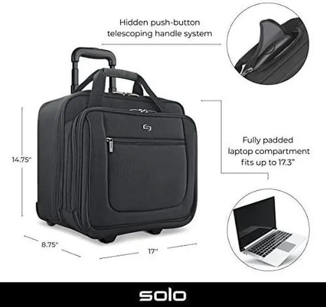 Alt view image 6 of 7 - Solo New York Rolling Laptop Bag