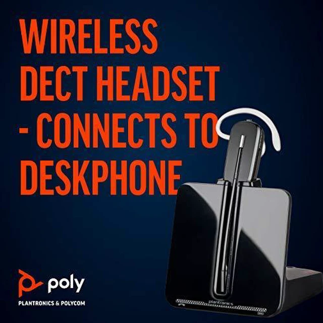 Alt view image 3 of 7 - Plantronics Poly CS540 Wireless DECT Headset Single Ear (Mono) Convertible (3 Wearing Styles)