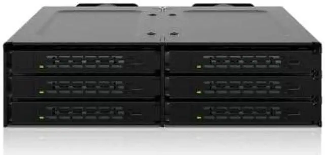 Alt view image 2 of 20 - Icy Dock ToughArmor 6-Bay 2.5" U.2/U.3 NVMe SSD PCIe 4.0 Mobile Rack Enclosure