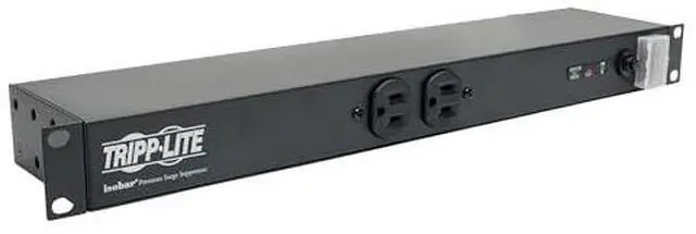 Alt view image 2 of 13 - Tripp Lite Network-Grade Rackmount Power Strip PDU, 120V, On/Off Switch, Surge Protection Option, Manufacturer's Warranty (RS, DRS, & Isobar Series)