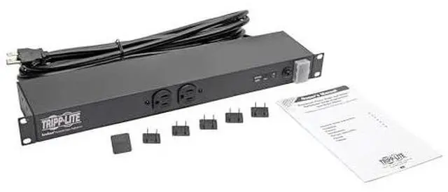 Alt view image 5 of 13 - Tripp Lite Network-Grade Rackmount Power Strip PDU, 120V, On/Off Switch, Surge Protection Option, Manufacturer's Warranty (RS, DRS, & Isobar Series)