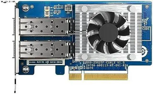 Alt view image 11 of 17 - QNAP 2PORT SFP28 25GBE NETWORK EXPANSION CARD LP PCIE GEN4X8 PCIE