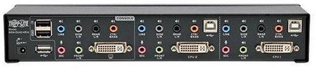Alt view image 15 of 20 - TRIPP LITE B005-DPUA4 4-Port DisplayPort/USB KVM Switch - 4K 60 Hz, HDR, HDCP 2.2, IR, DP 1.4, USB Sharing