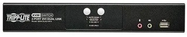 Alt view image 16 of 20 - TRIPP LITE B005-DPUA4 4-Port DisplayPort/USB KVM Switch - 4K 60 Hz, HDR, HDCP 2.2, IR, DP 1.4, USB Sharing