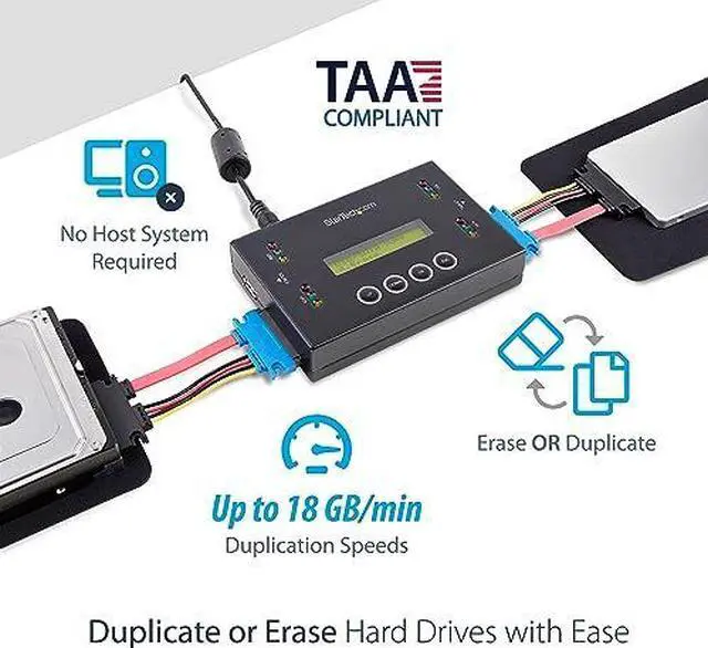 Alt view image 7 of 11 - STARTECH.COM SU2DUPERA11 STANDALONE DRIVE DUPLICATOR AND