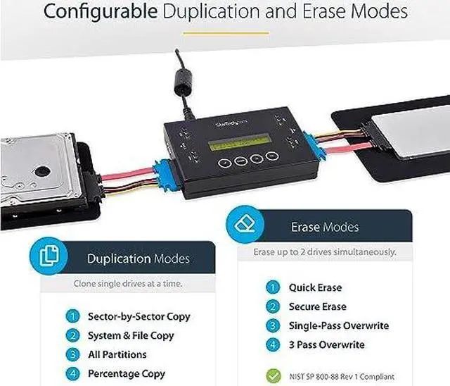 Alt view image 10 of 11 - STARTECH.COM SU2DUPERA11 STANDALONE DRIVE DUPLICATOR AND