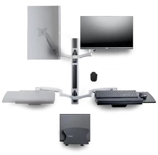 Alt view image 2 of 14 - StarTech Wall Mount Workstation, VESA Mount For 32" Monitor 2PASTSC-WALL-MOUNT