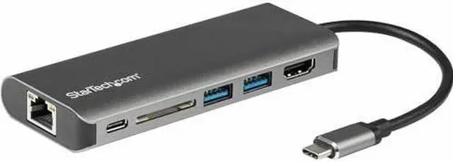 Alt view image 7 of 12 - StarTech 4K 60Hz HDMI HDR10 USB C Multiport Adapte 115BUSBCMULTIPORT
