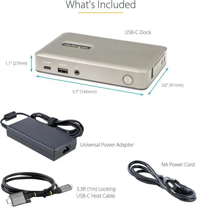 Alt view image 6 of 7 - StarTech USB-C to DisplayPort 4K 30Hz Docking Station DKM30CHDPD