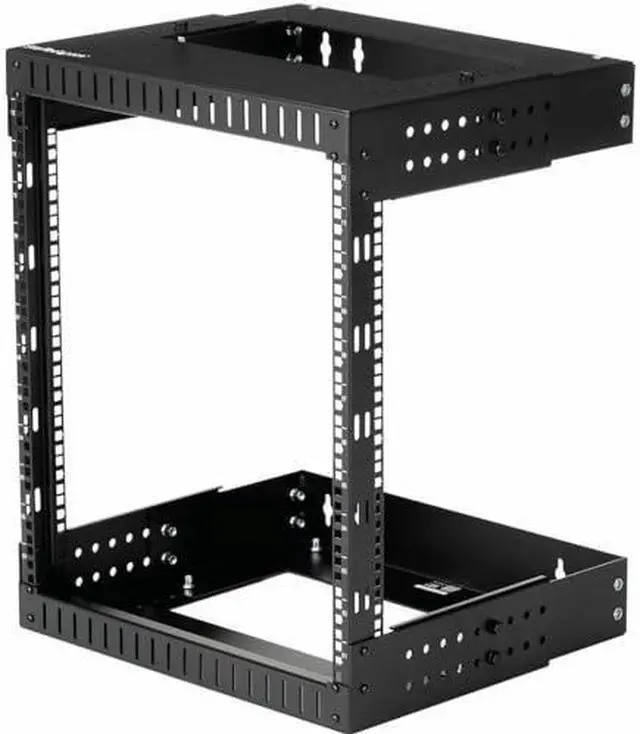 Alt view image 8 of 12 - StarTech.com RACK-18U-20-WALL-OA 18U 19" Wall Mount Network Rack - Adjustable Depth 12-20" 2 Post Open Frame Server Room Rack for AV/Data/ IT Communication/Computer Equipment/Switch w/Cage Nuts & Screws
