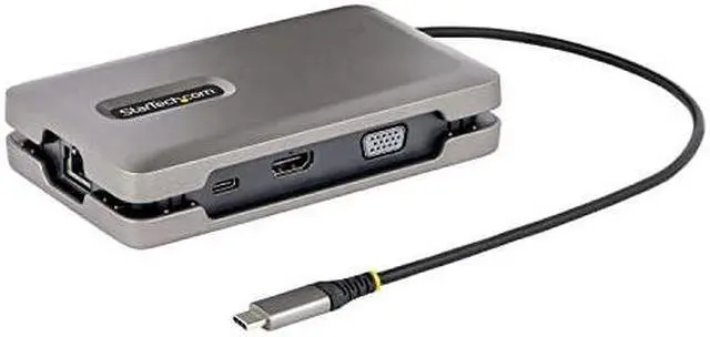 Alt view image 6 of 15 - StarTech USB-C Multiport Adapter Dual Monitor Docking Station DKM31C3HVCPD
